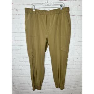 Banana Republic Olive Green Tapered Leg Cargo Pants Womens XL